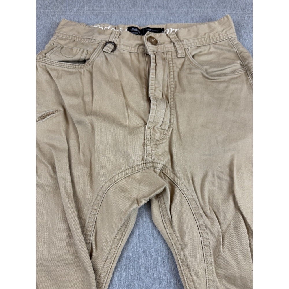 Publish Jogger Pants Men 28x24 Beige Tan Stretch Today For Tomorrow Cotton Blend View 4